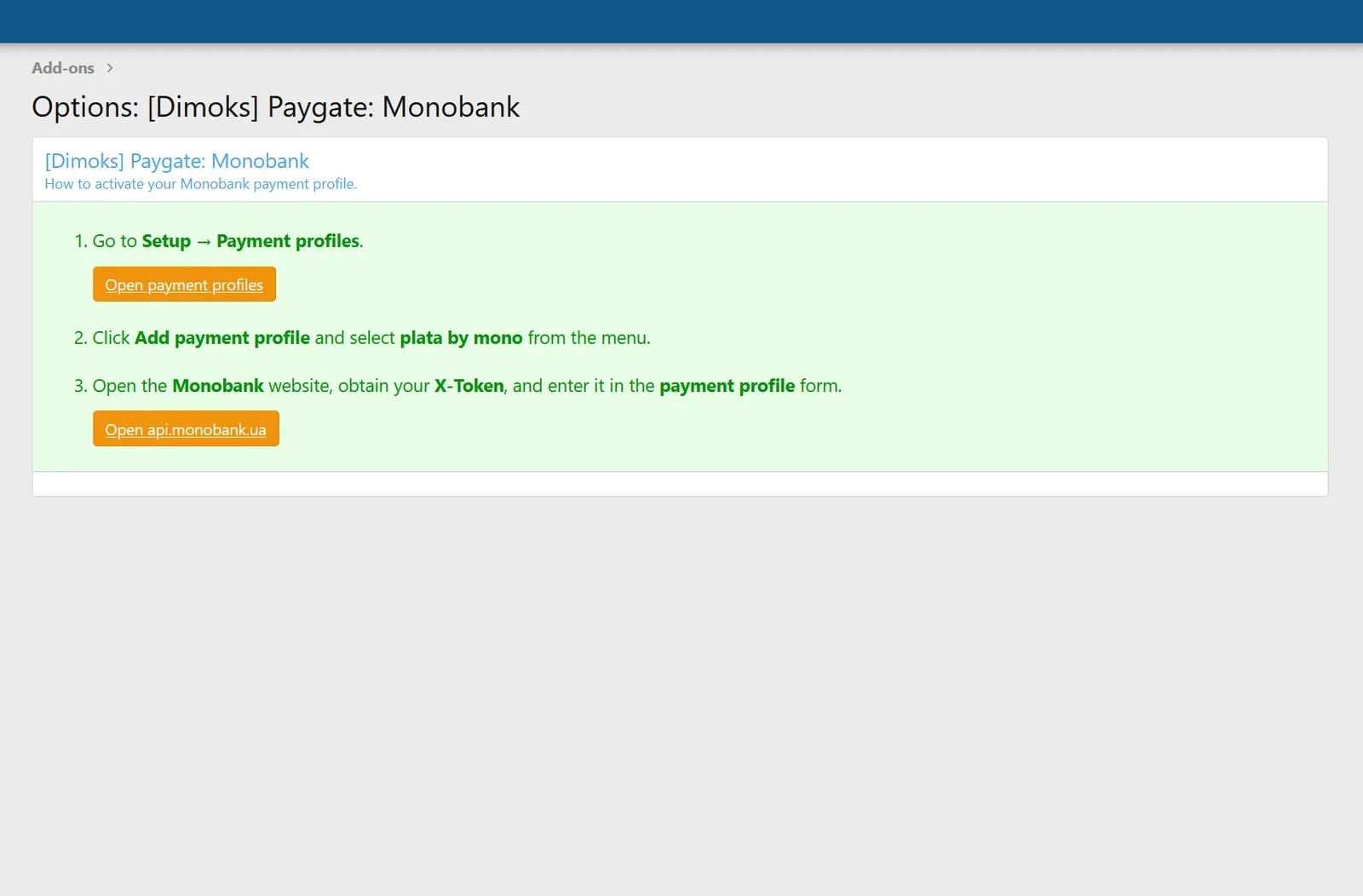 Monobank Payment Gateway for XenForo