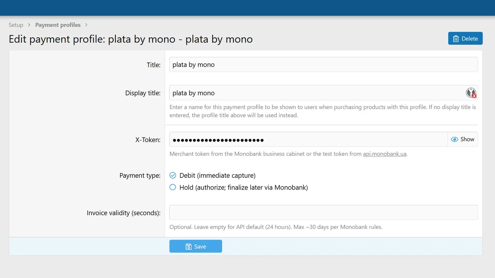 Monobank Payment Gateway for XenForo